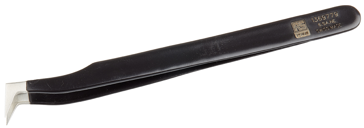 RS PRO 120 mm, Stainless Steel, ESD Tweezers