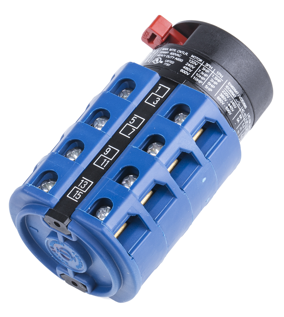 Kraus & Naimer, 8P 2 Position 60° On-Off Cam Switch, 25A