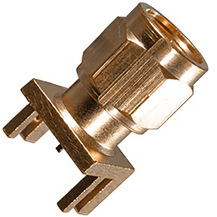 Cinch SMA Series, Plug PCB Mount SMA Connector, 50Ω, Solder Termination, Straight Body