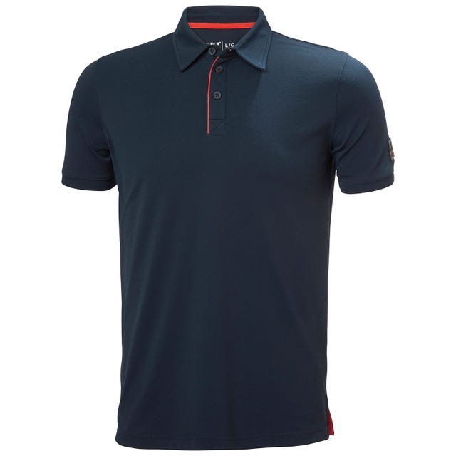 Helly Hansen Kensington Tech Navy Polyamide Polo Shirt, UK- L, EUR- L