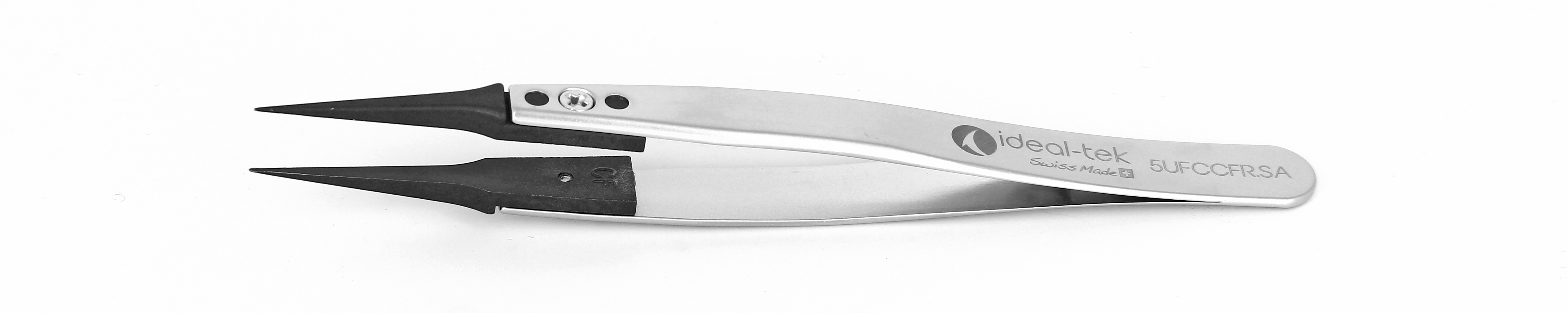 ideal-tek 115 mm, Stainless Steel, Straight, ESD Tweezers
