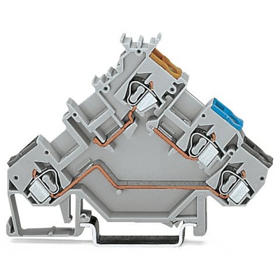 WAGO 280-560-1 280 Series Grey, 2.5mm², 3-Level, Cage Clamp Termination
