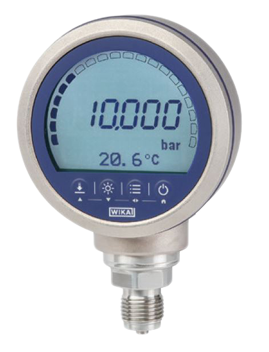 WIKA G 1/2 Digital Pressure Gauge 700bar Bottom Entry 100mm Outside Diameter