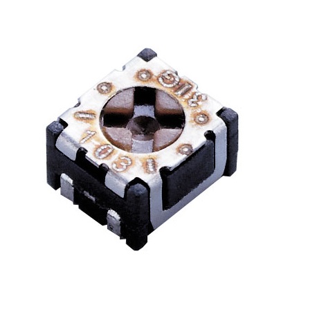 SMD Trimmer Potentiometer 0.1W Top Adjust Nidec Components