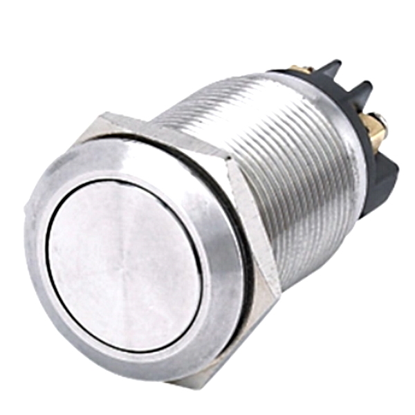 RS PRO Push Button Switch, Momentary, Panel Mount, 16.2mm Cutout, 1 NO, 250V ac, IP65