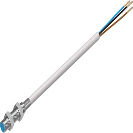 Festo Inductive Threaded Barrel Proximity Sensor, M5, 0.8 mm Detection, NPN NC, 10 → 30 V dc