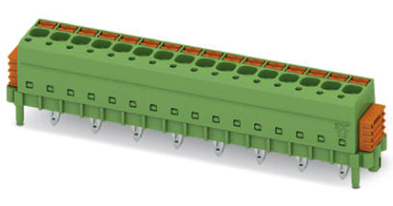 Phoenix Contact SDC 2.5/12-PV-5.0-ZB Series PCB Terminal Block, 12-Contact, 5mm Pitch, Through Hole Mount, 1-Row, Screw