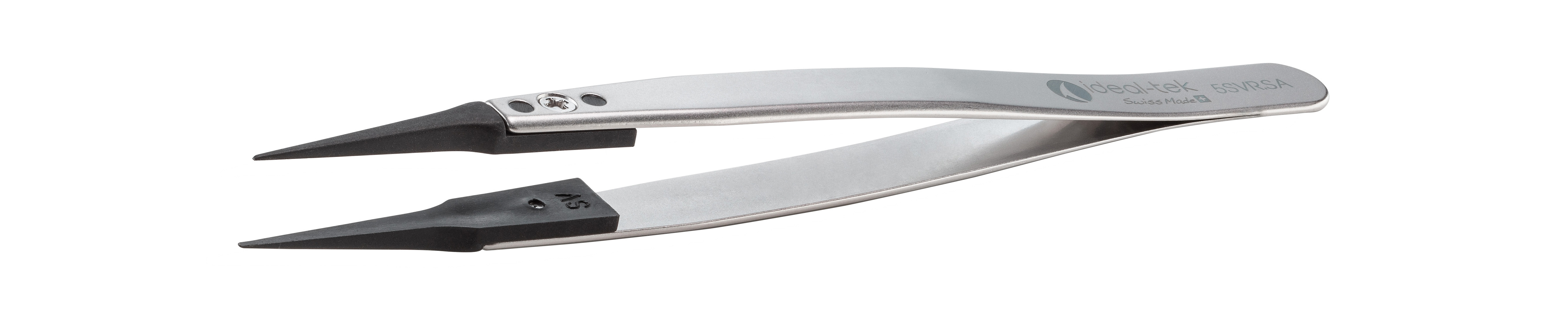 ideal-tek 130 mm, Stainless Steel, Straight, ESD Tweezers