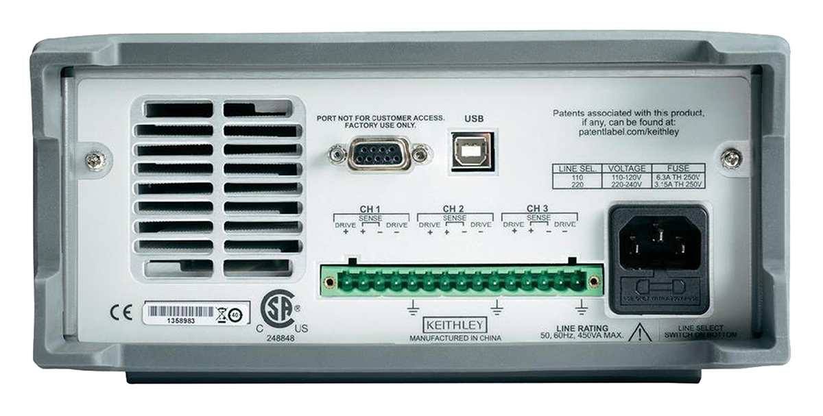 Keithley 2230-30-1 Series Digital Bench Power Supply, 0 → 30V, 1A, 3-Output, 120W
