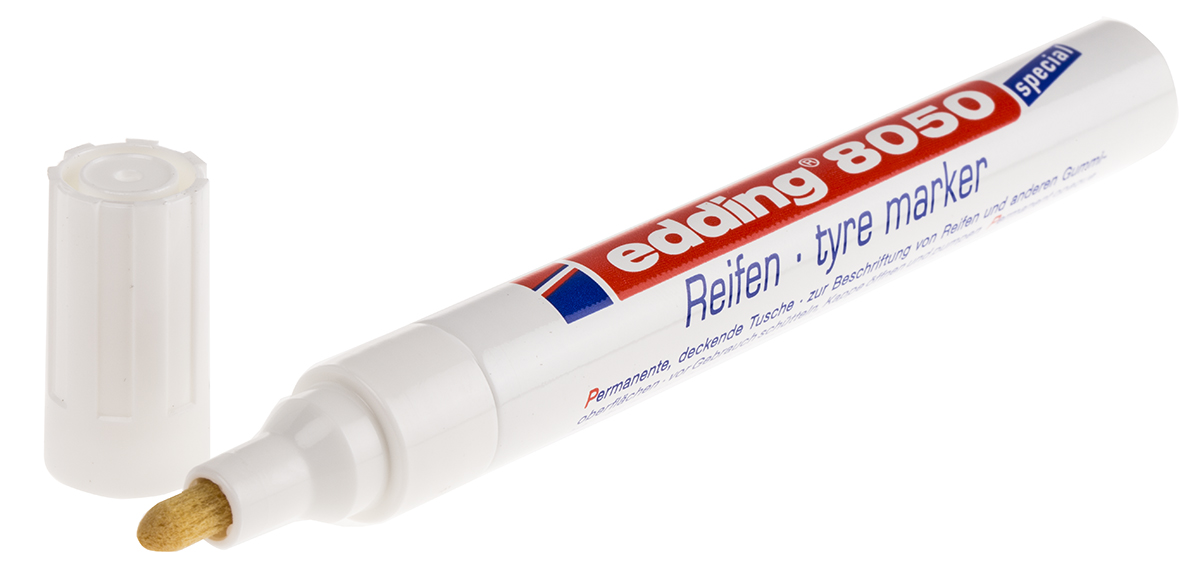 Edding Fine, Medium Tip White Marker Pen