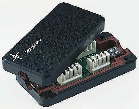 Telegartner VM 8-8 Series Female Connector, Cat7a, STP, UTP Shield Straight 8+1 -Way