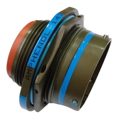 Amphenol India 55 Way MIL Spec Circular Connector Receptacle, Pin Contacts