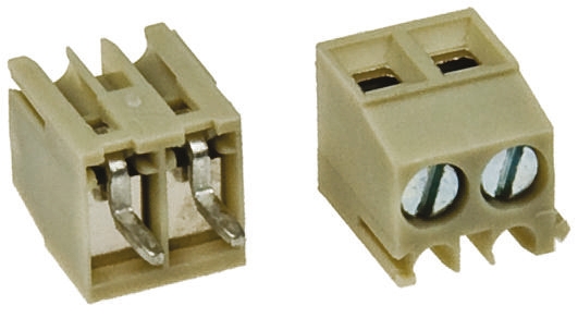 Wieland 8593 Series PCB Terminal Block, 6-Contact, 3.5mm Pitch, Through Hole Mount, 1-Row, Screw Termination