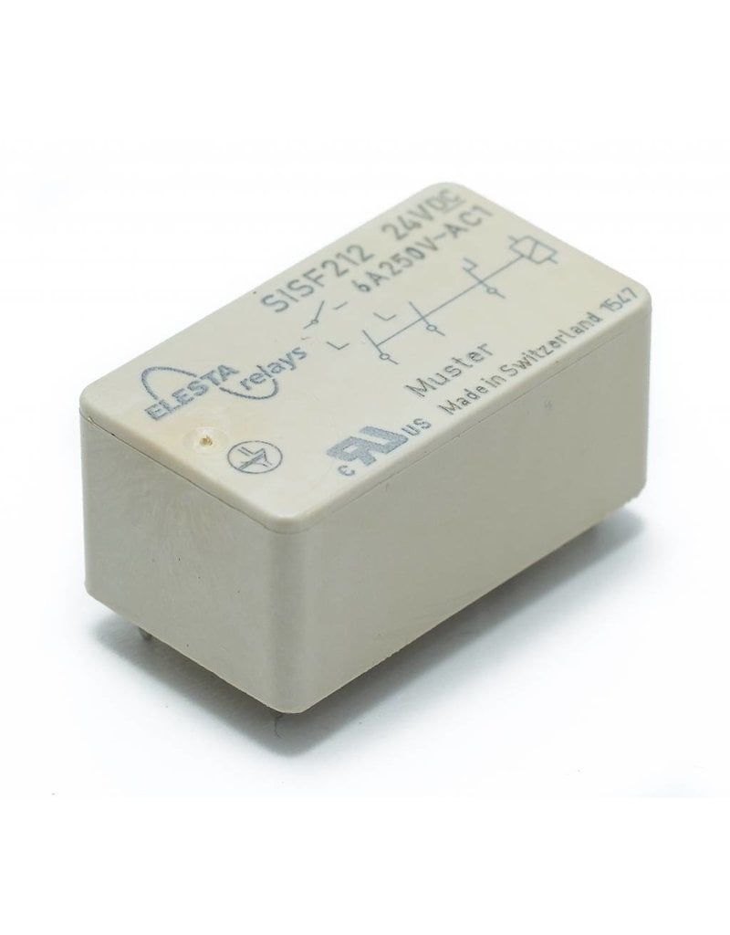 Elesta PCB Mount Force Guided Relay, 24V dc Coil Voltage, 2NO/1NC