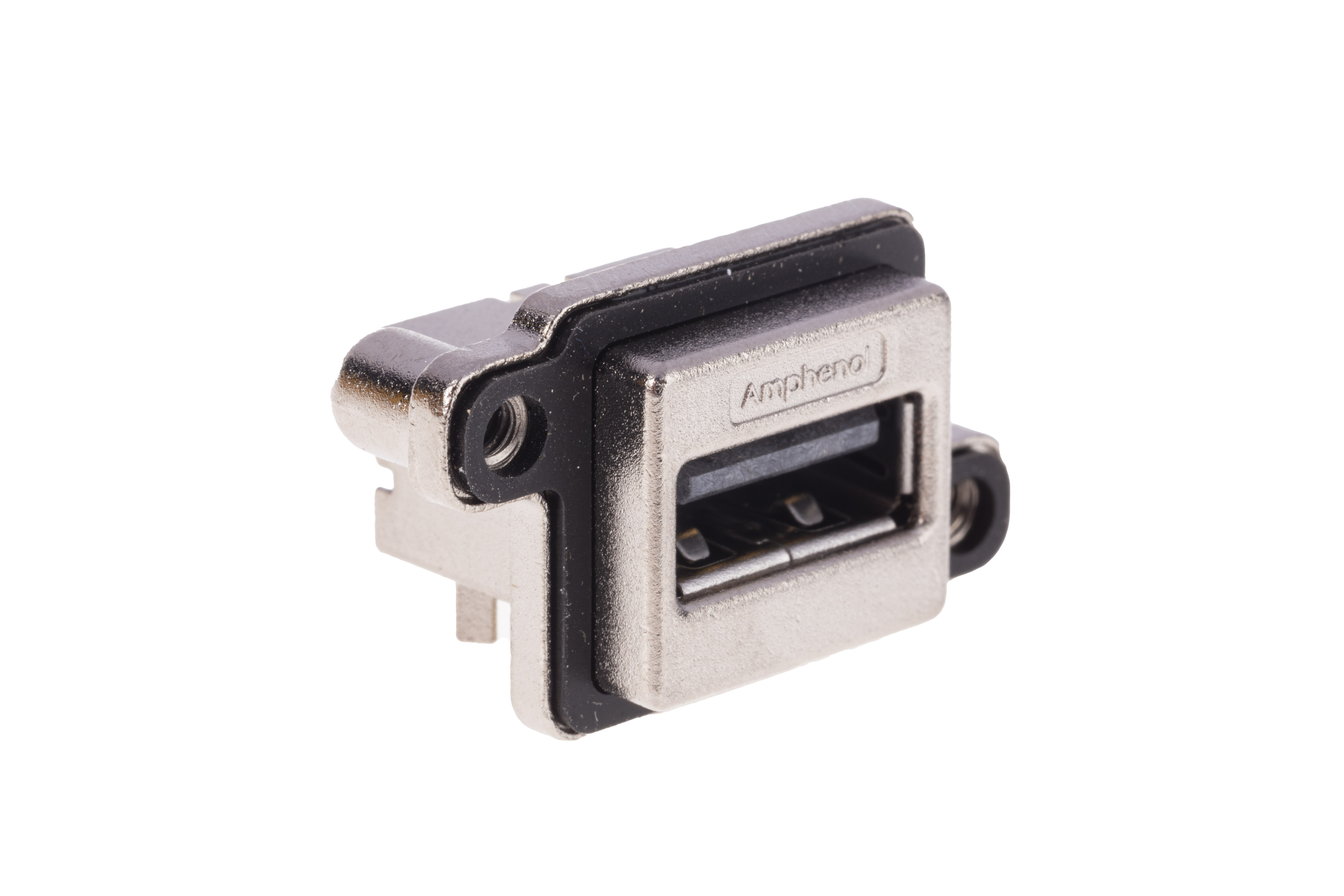 Amphenol Communications Solutions Right Angle, Through Hole, Socket- Single Port Type A USB Connector