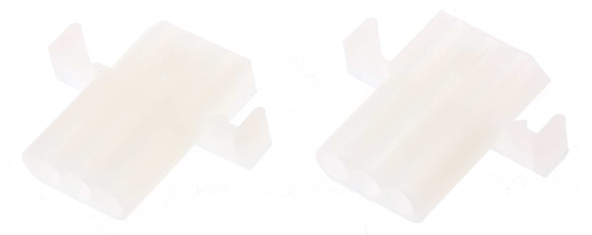 Molex, STANDARD .093" Female Connector Housing, 5.03mm Pitch, 3 Way, 1 Row