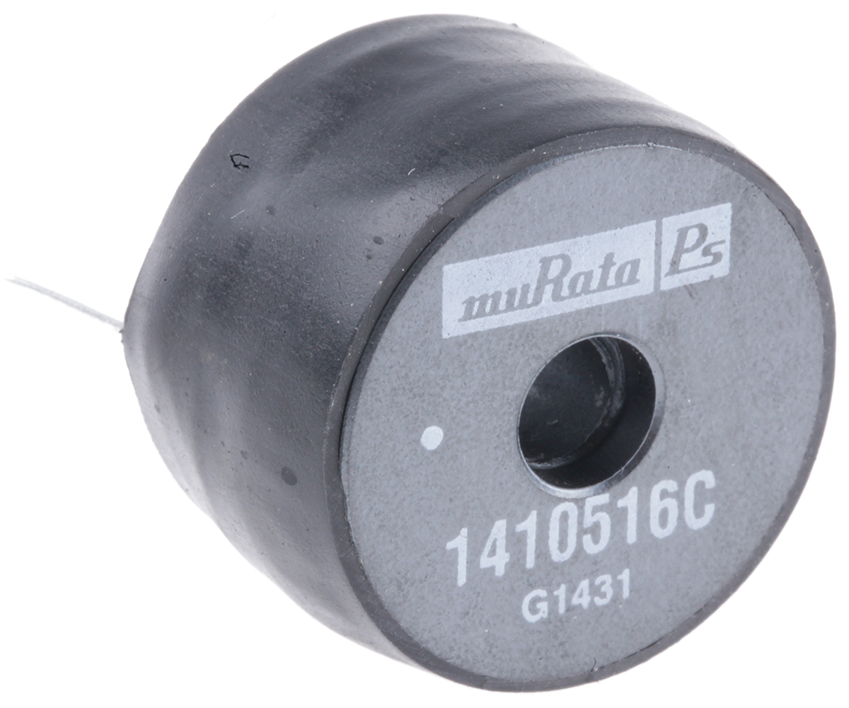 Murata 1 mH ±10% Bobbin Inductor, Max SRF:1.4MHz, Q:30, 1.6A Idc, 460mΩ Rdc, 1400