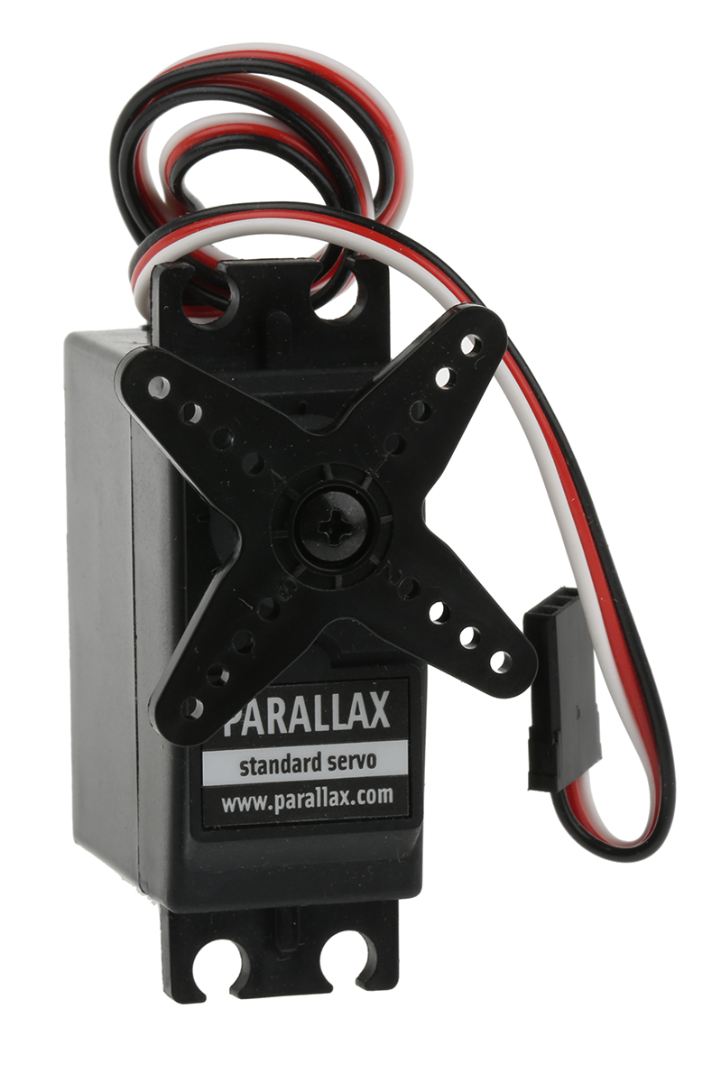 Parallax Inc 4/6 V Servo Motor, 50 rpm, 27 Ncm Max Output Torque, 20.8 mm Shaft Diameter