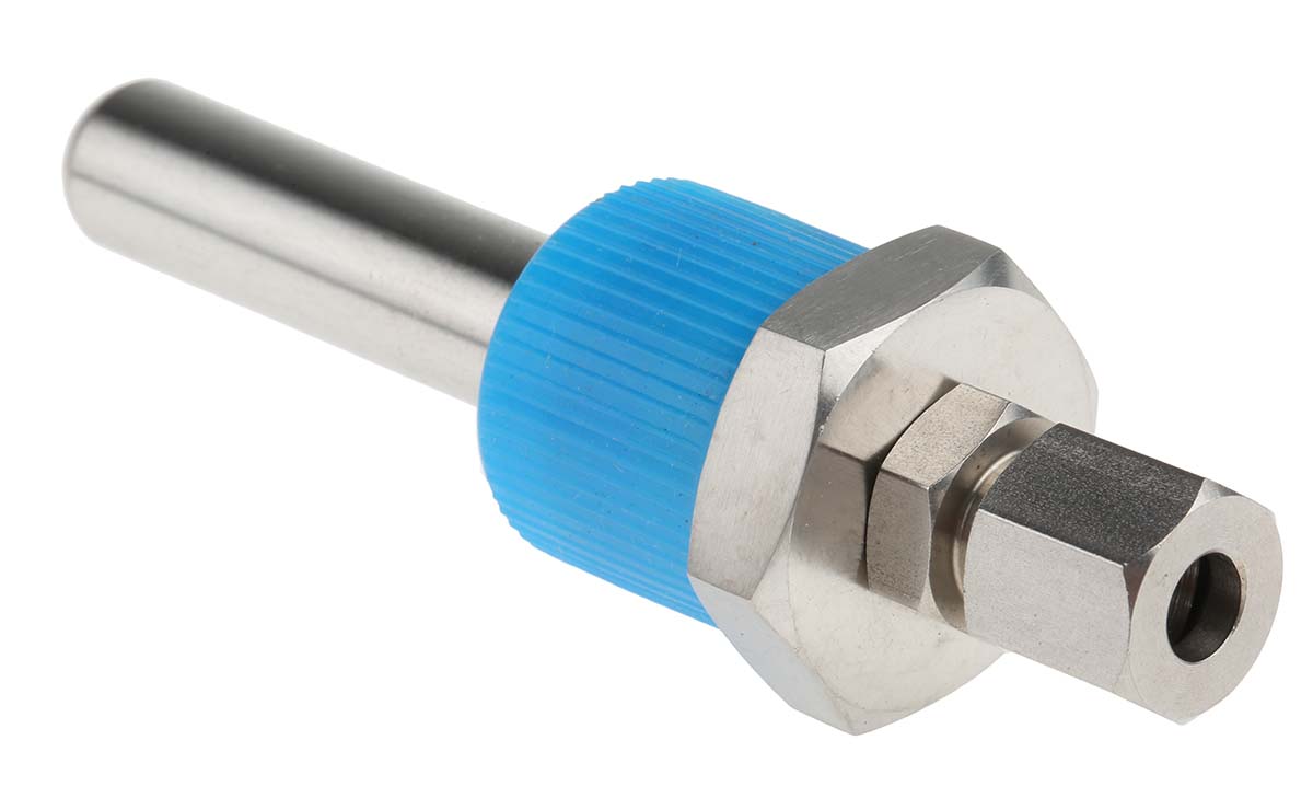 RS PRO 1/2 BSP Thermowell for Use with Temperature Probe, 6 mm, 11.1 (Pocket) mm Probe, RoHS Standard