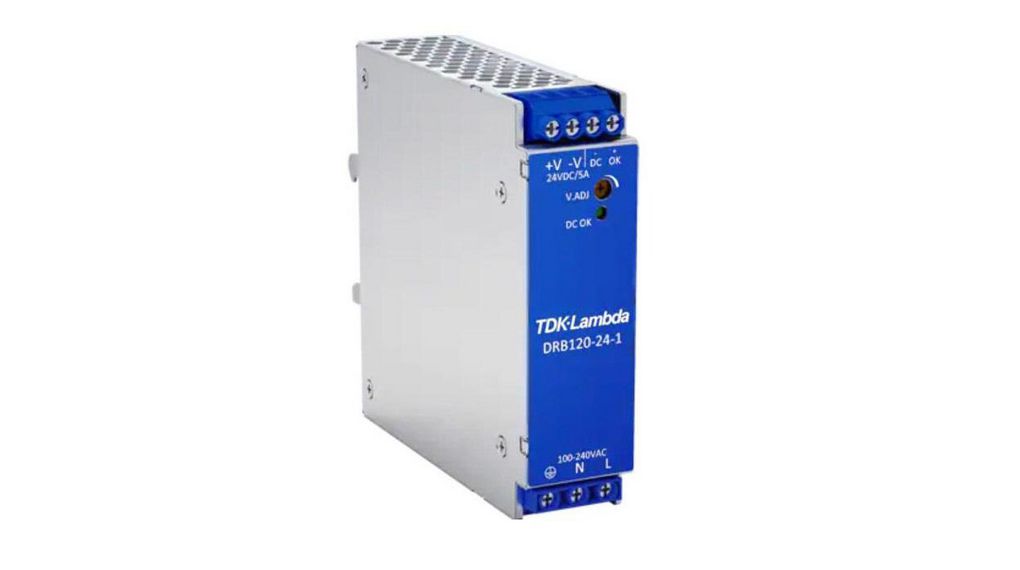 TDK-Lambda DRB DIN Rail Power Supply, 85 → 265V ac Input, 48V dc Output, 5A Output, 240W