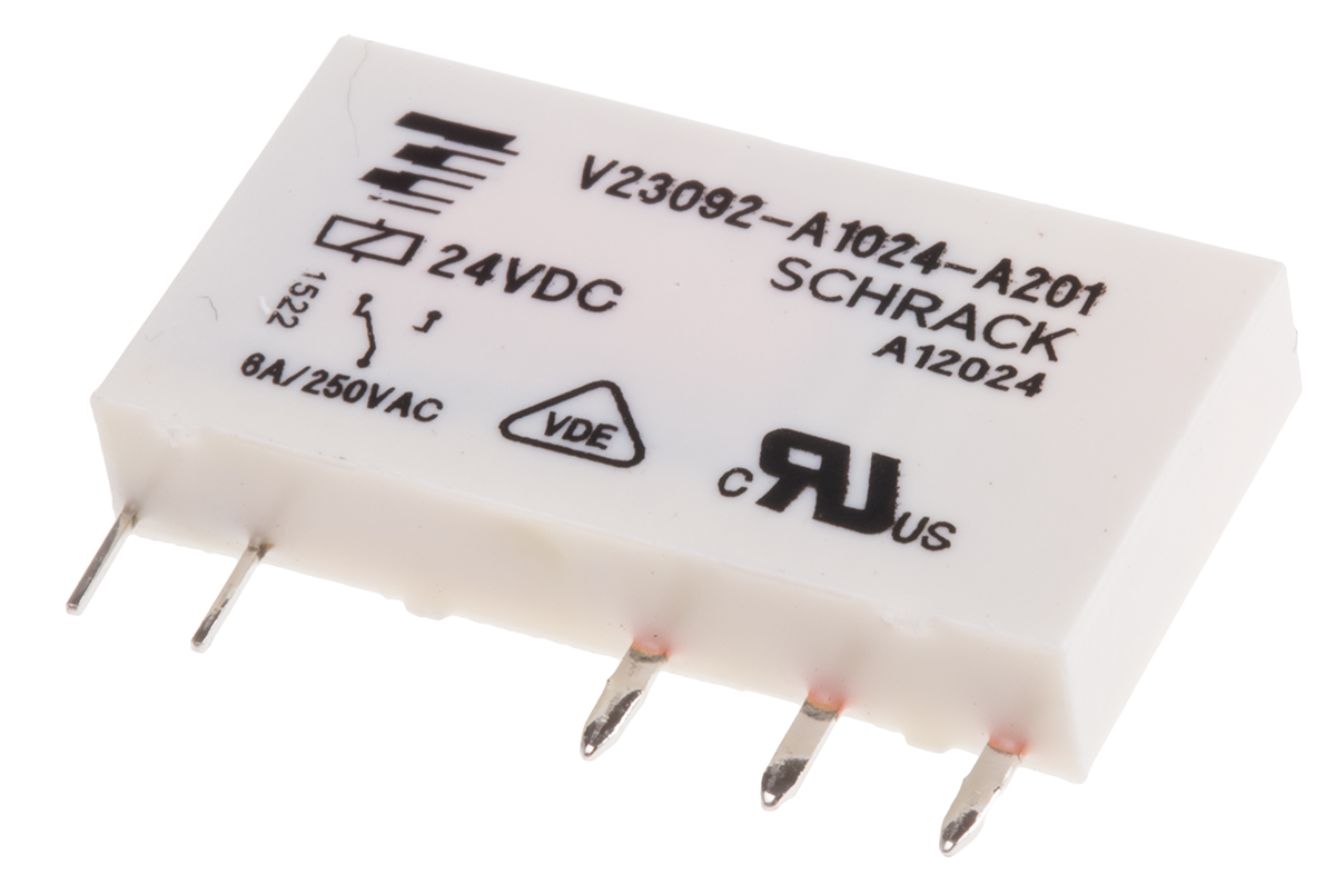 Wieland DIN Rail Power Relay, 24V dc Coil, 20mA Switching Current, SPDT