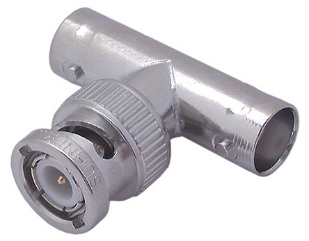 Huber+Suhner Tee 50Ω RF Adapter BNC Plug to BNC Socket