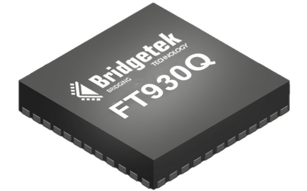 Bridgetek FT930Q-T, 32 bit FT32B, FT90x Microcontroller, 12 MHz, 128kB FLASH, 68-Pin QFN