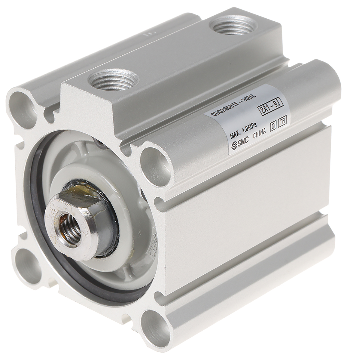 SMC Pneumatic Compact Cylinder - 50 mm Bore, 30 mm CDQ2 Series, Double Acting Acting