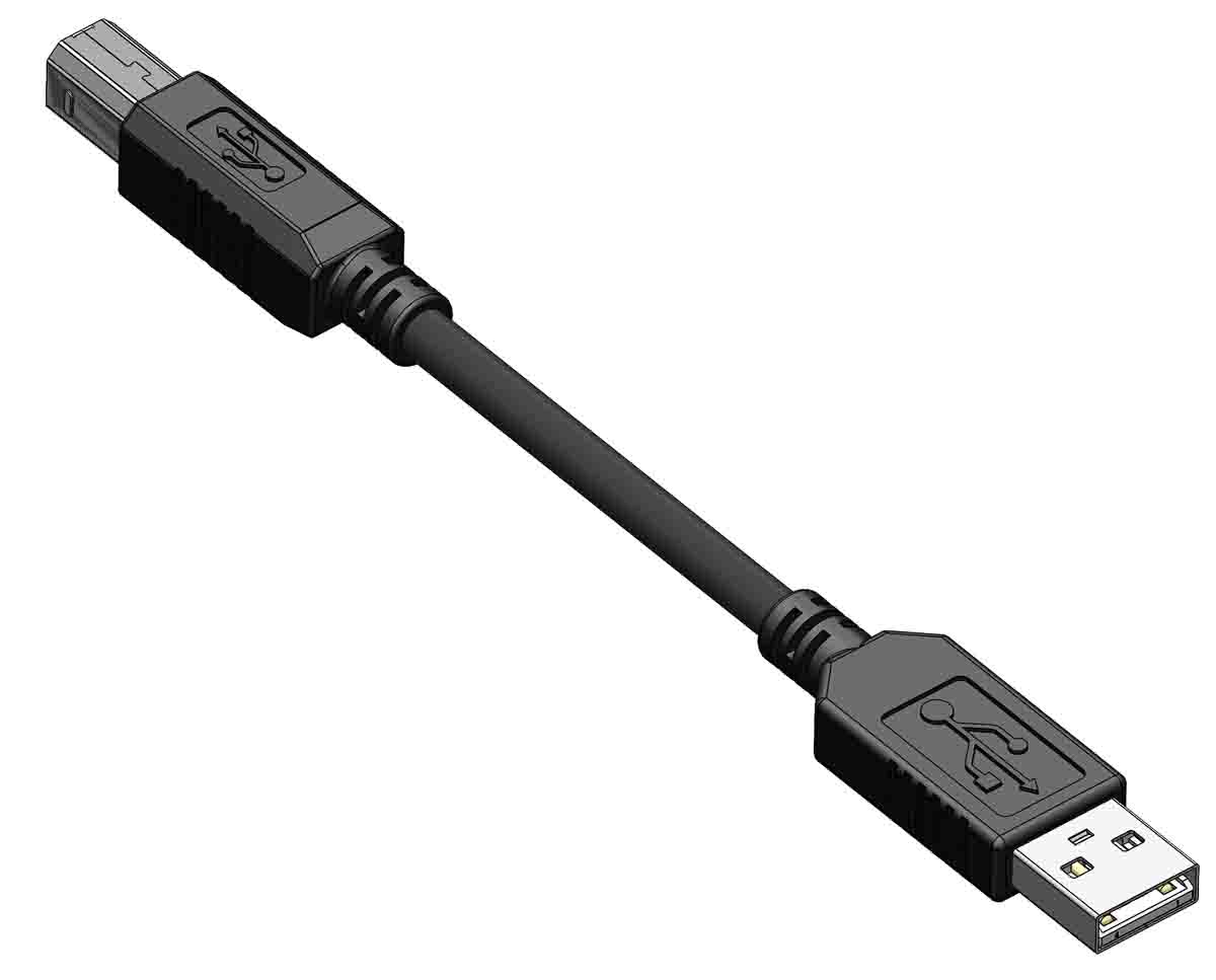 RS PRO USB 2.0, Male USB A to Male USB B, 2m