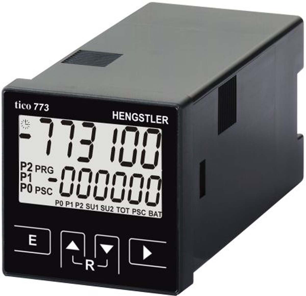 Hengstler TICO 773 Batch Counter, Shift Counter, Tachometer, Timer, 6 Digit LCD, 60kHz, 100 → 240 V ac