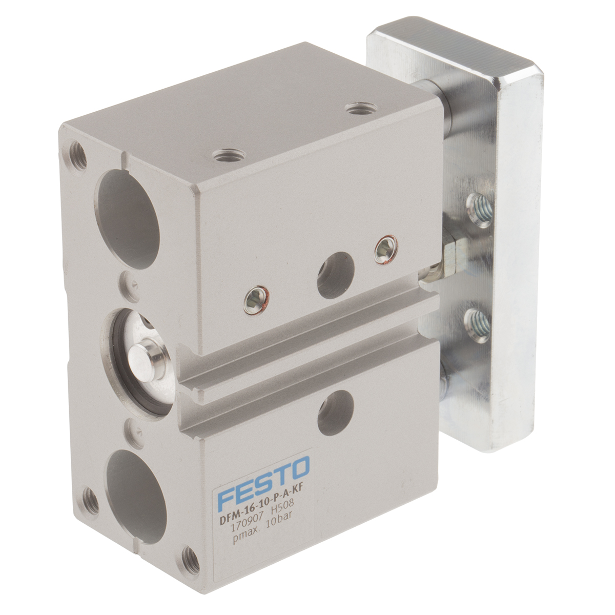 Festo Pneumatic Guided Cylinder - 170907, 16mm Bore, 10mm Stroke, DFM Series, Double Acting