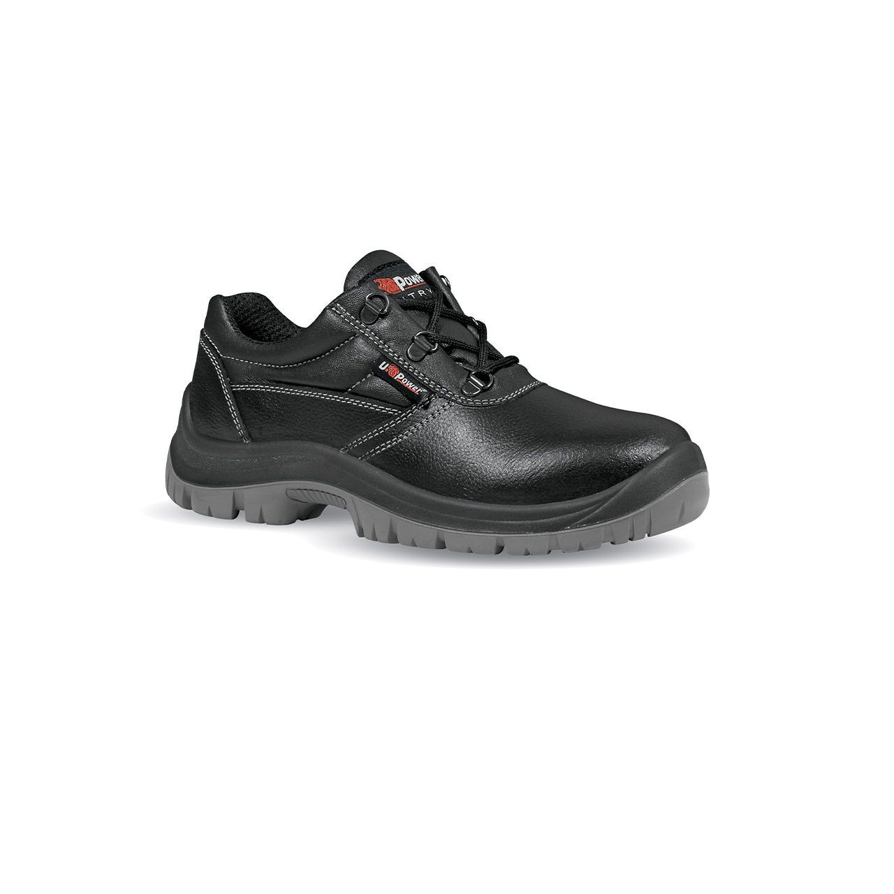 UPower SIMPLE Unisex Black Stainless Steel Toe Capped Low safety shoes, UK 10, EU 44