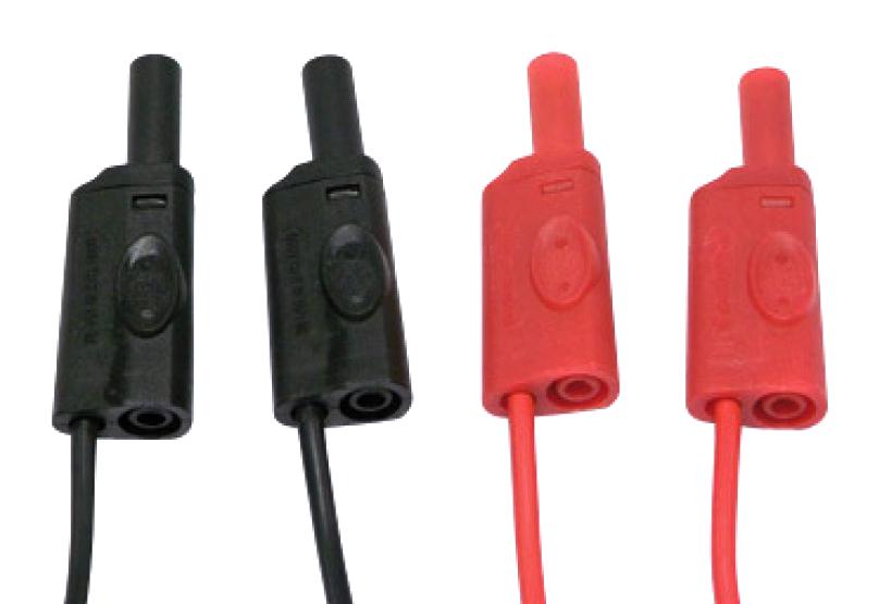 Chauvin Arnoux Test Leads, 20A, 600V, Black/Red, 2m Lead Length