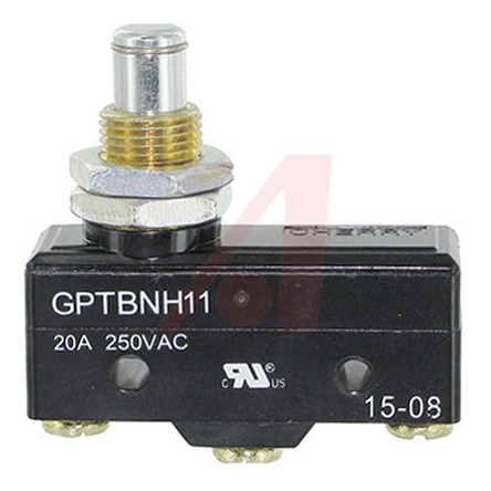 ZF Button Micro Switch, Screw Terminal, 20 A, SP-CO, IP40