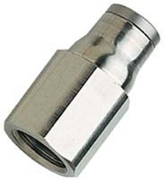 Legris LF3600 Series Straight Threaded Adaptor, G 1/8 Female to Push In 4 mm, Threaded-to-Tube Connection Style