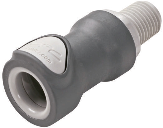 Colder Products Hose Connector, Straight Threaded Coupling, BSPT 1/4in, 8.3 bar