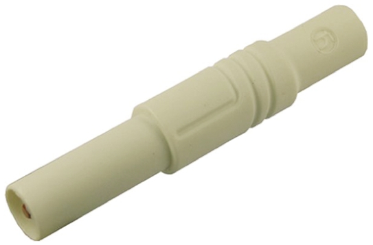 Hirschmann Test & Measurement White Male Banana Plug, 4 mm Connector, Screw Termination, 24A, 1000V ac/dc, Nickel