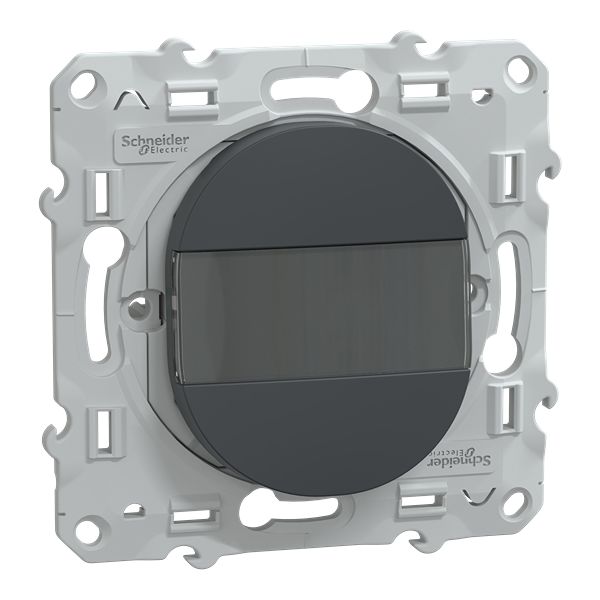 Schneider Electric Anthracite Rocker Switch Grid Module 10A, Ovalis Series
