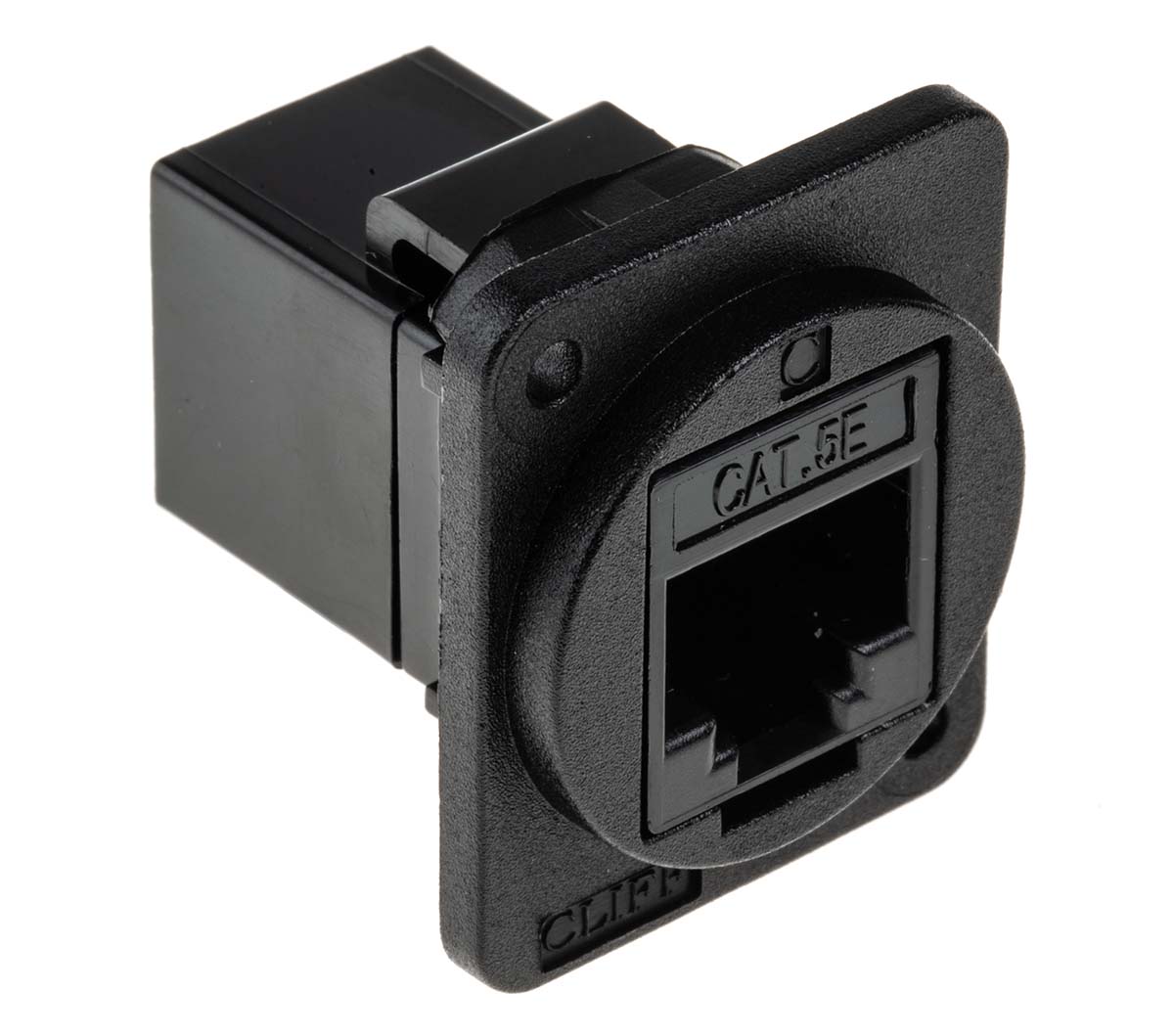 RS PRO Single-Port RJ45 Feedthrough Connector, Cat5e, UTP