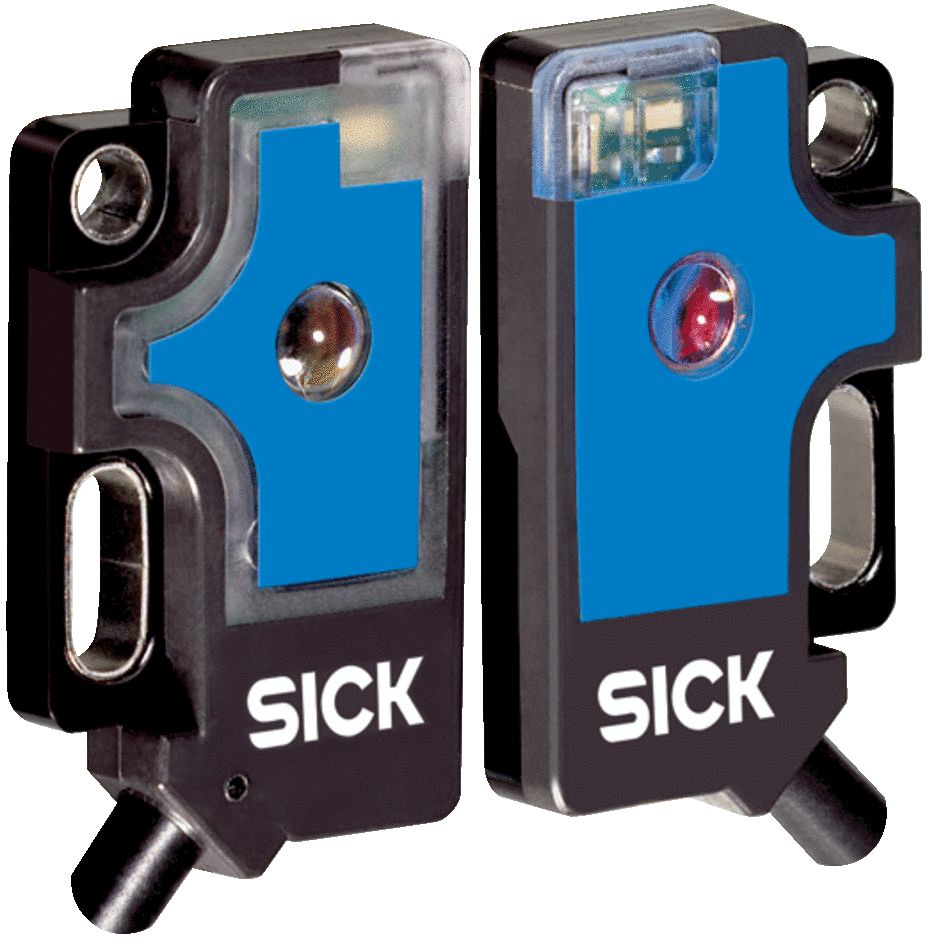 SICK Through Beam Photoelectric Sensor, Rectangular Sensor, 500 mm Detection Range