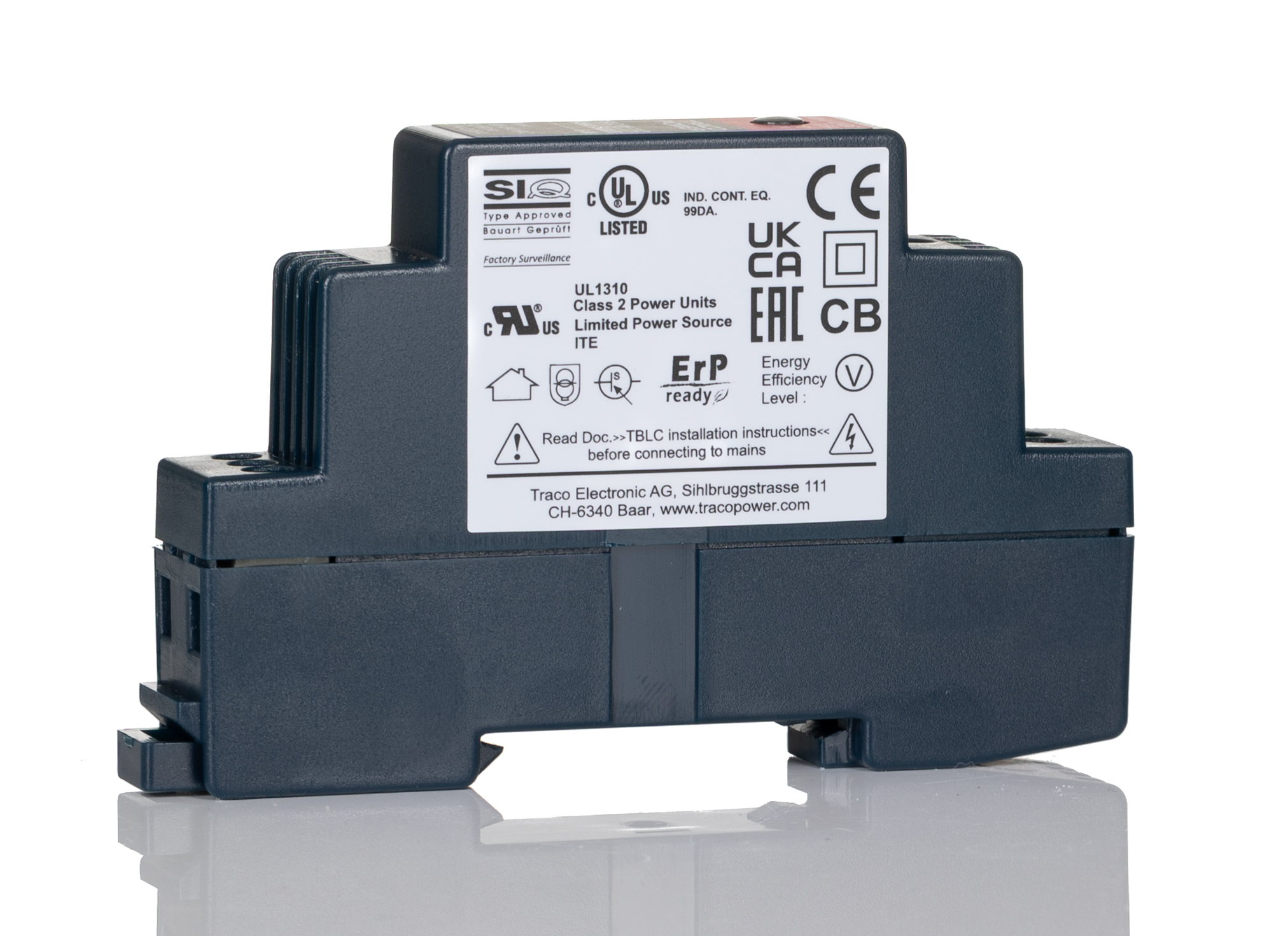 TRACOPOWER TBLC 06 Switched Mode DIN Rail Power Supply, 85 → 264V ac ac Input, 12V dc dc Output, 500mA Output, 6W