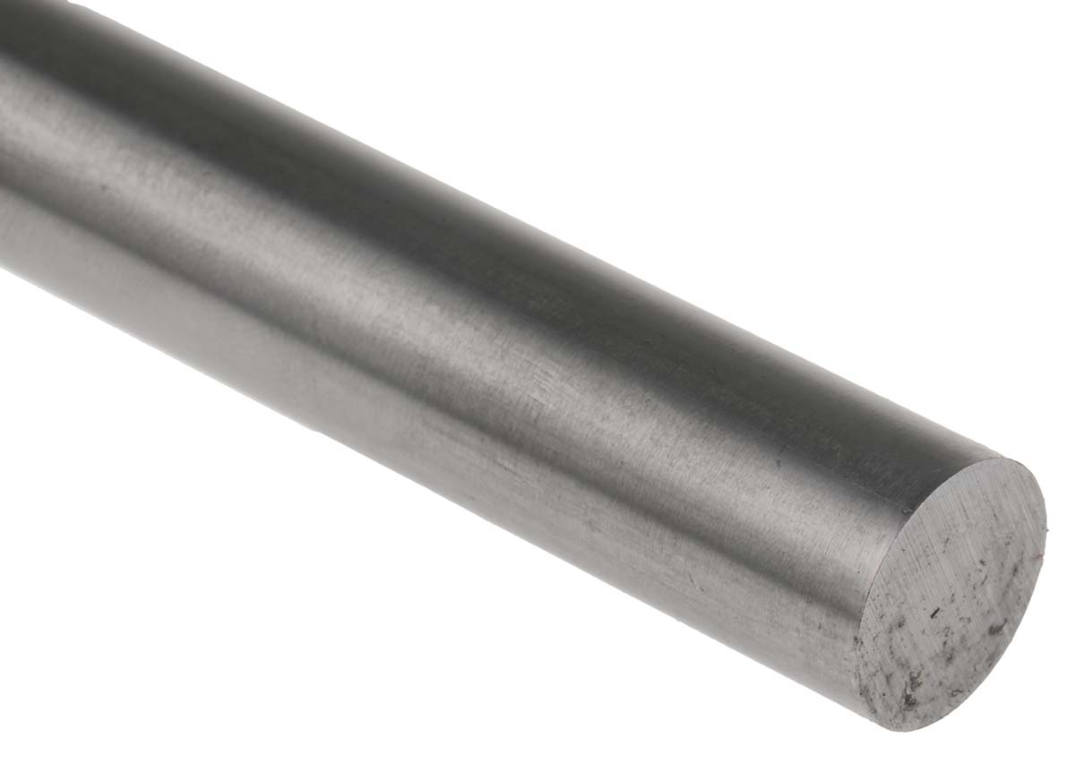 RS PRO Silver Steel Rod 15mm Diameter, 330mm L