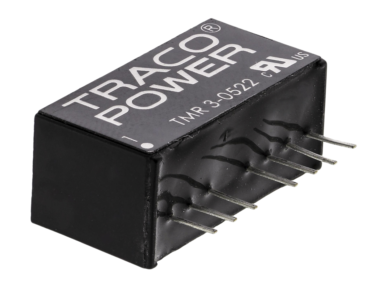 TRACOPOWER TMR 3 DC-DC Converter, ±12V dc/ ±125mA Output, 4.5 → 9 V dc Input, 3W, Through Hole, +85°C Max Temp