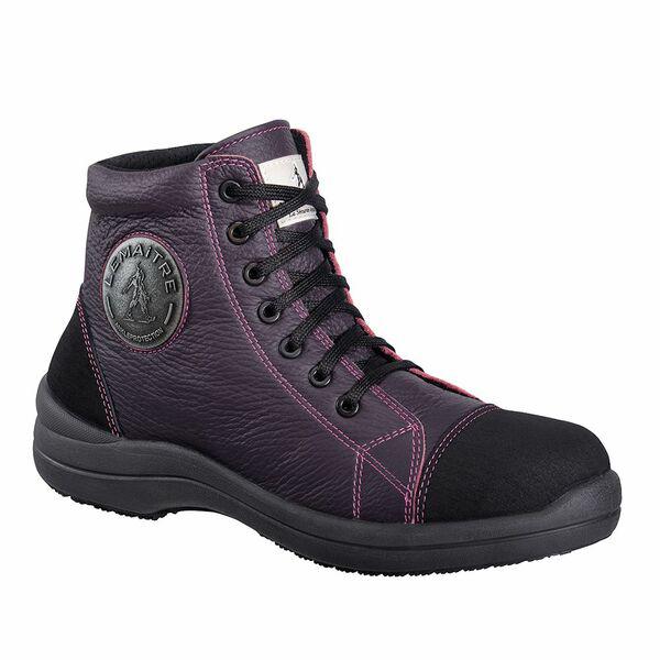 LEMAITRE SECURITE LIBERT Women's Black, Purple Composite Toe Capped Safety Shoes, EU 40