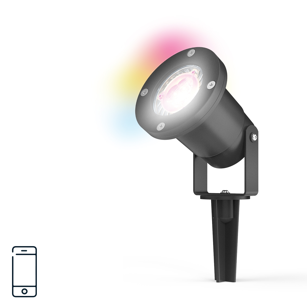 4lite UK Smart Outdoor LED 4.9 W Smart Ceiling Light 2200 → 6500K