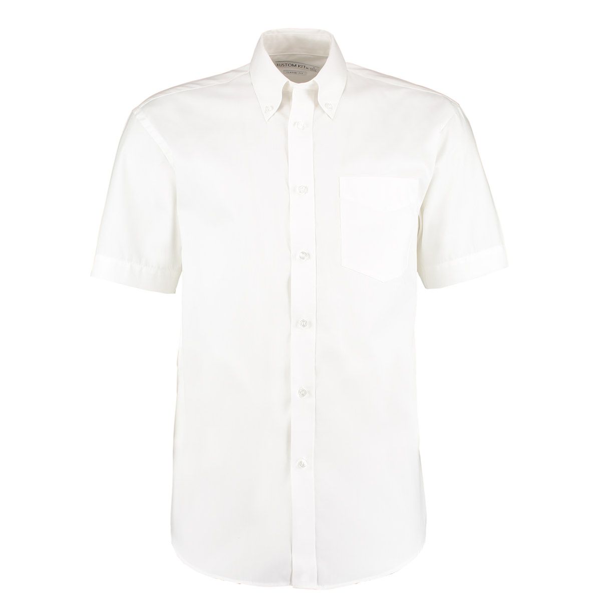 Kustom Kit KK109 White Cotton, Polyester Shirt