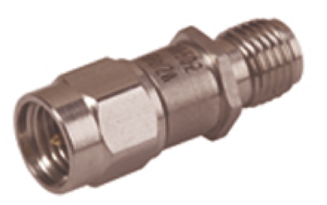 Huber+Suhner 50Ω RF Attenuator SMA Connector SMA Plug to Socket 20dB, Operating Frequency DC → 6GHz