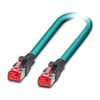 Phoenix ContactNBC, 20m Cat6a, Blue RJ45 to Male RJ45 Male, S/FTP Shielded, Terminated Polyurethane Sheath