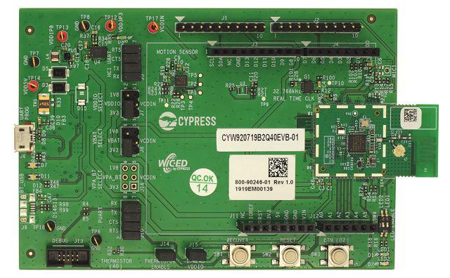 Infineon Evaluation Kit CYW920719B2Q40EVB-01 Bluetooth Evaluation Board for CYW20719 CYW920719B2Q40EVB-01