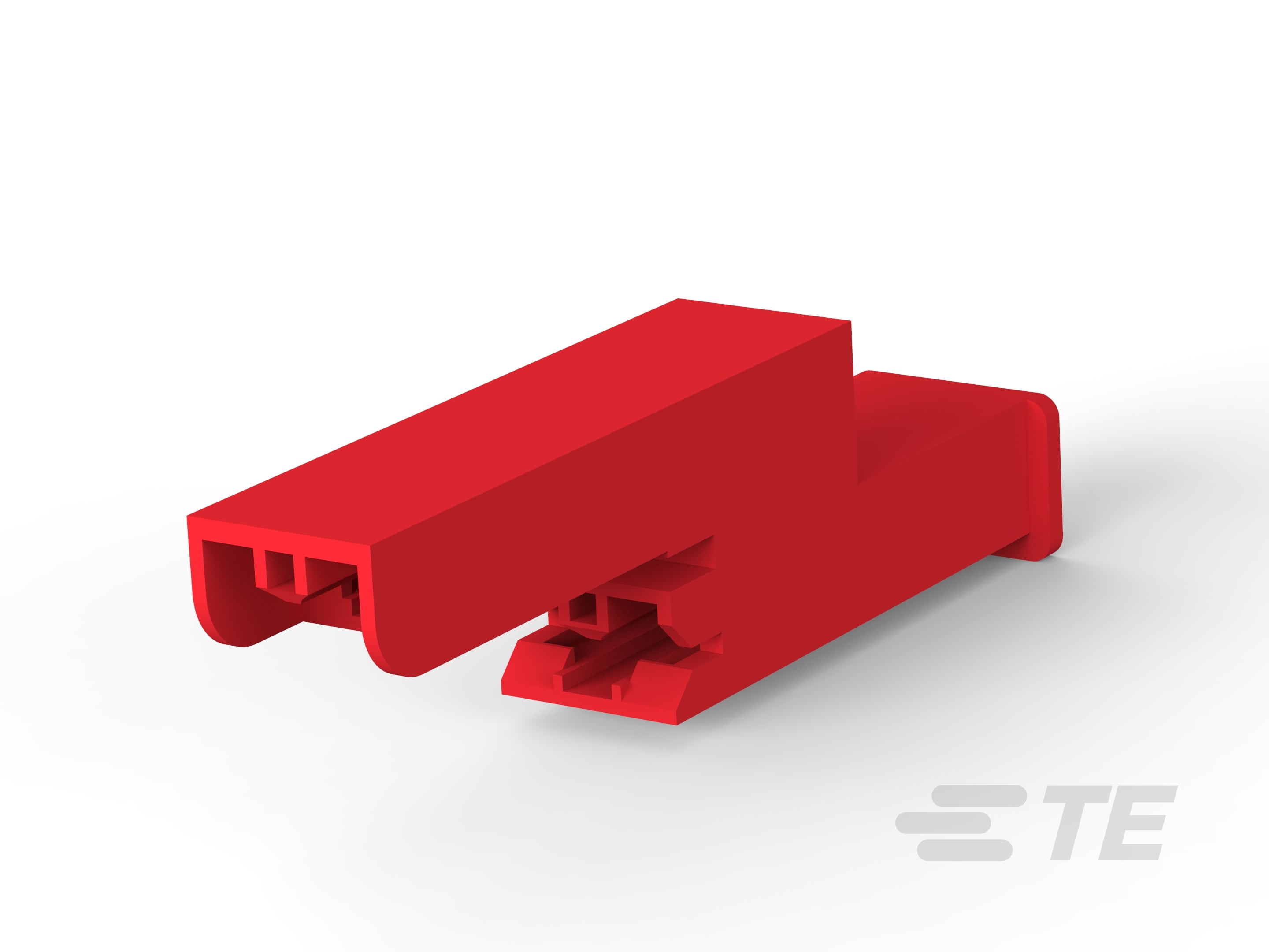 TE Connectivity, 17471 2 Way Nylon Crimp Terminal Housing, Red